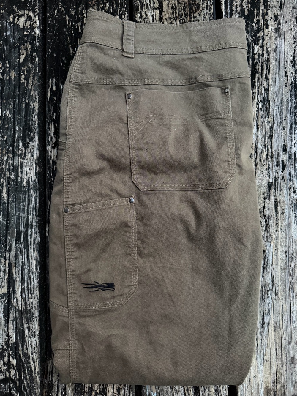 Sitka Gear Men’s 44R (44 x32) Back Forty Olive Brown Utility Work Pant F7